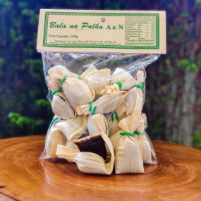 Bala na  Palha Sabor Gengibre - 250g